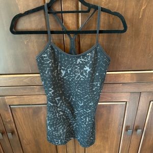 Pre-owned Lululemon Razorback Tank Top with Starry Pattern